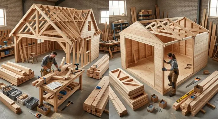 Garage bois sur mesure en kit à monter soi-même : comparatif fabricants
